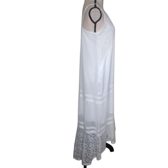 NEW Storia White Ruffled Tiered Slip Dress Sz S NWT Soft Girl, Romantic, Y2K - Picture 3 of 13